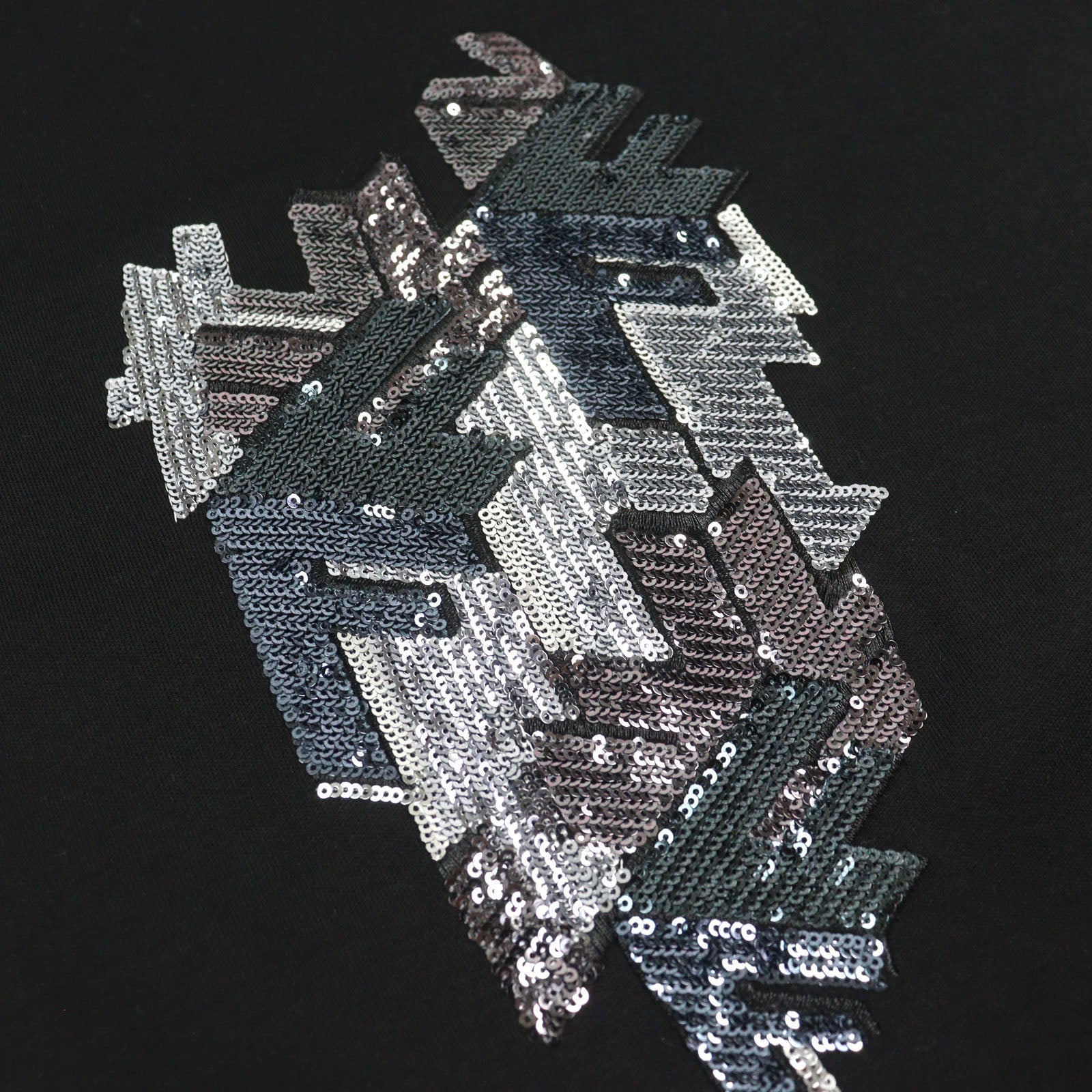 Fendi Logo sequin cotton T-shirt