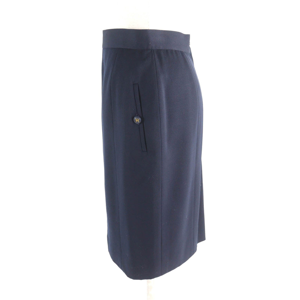Chanel P04471 Wool Skirt