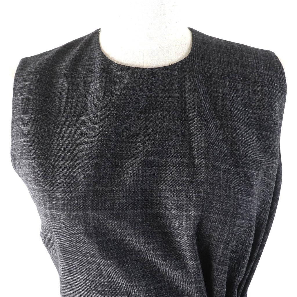 Christian Dior Checked Wool Silk Dress
