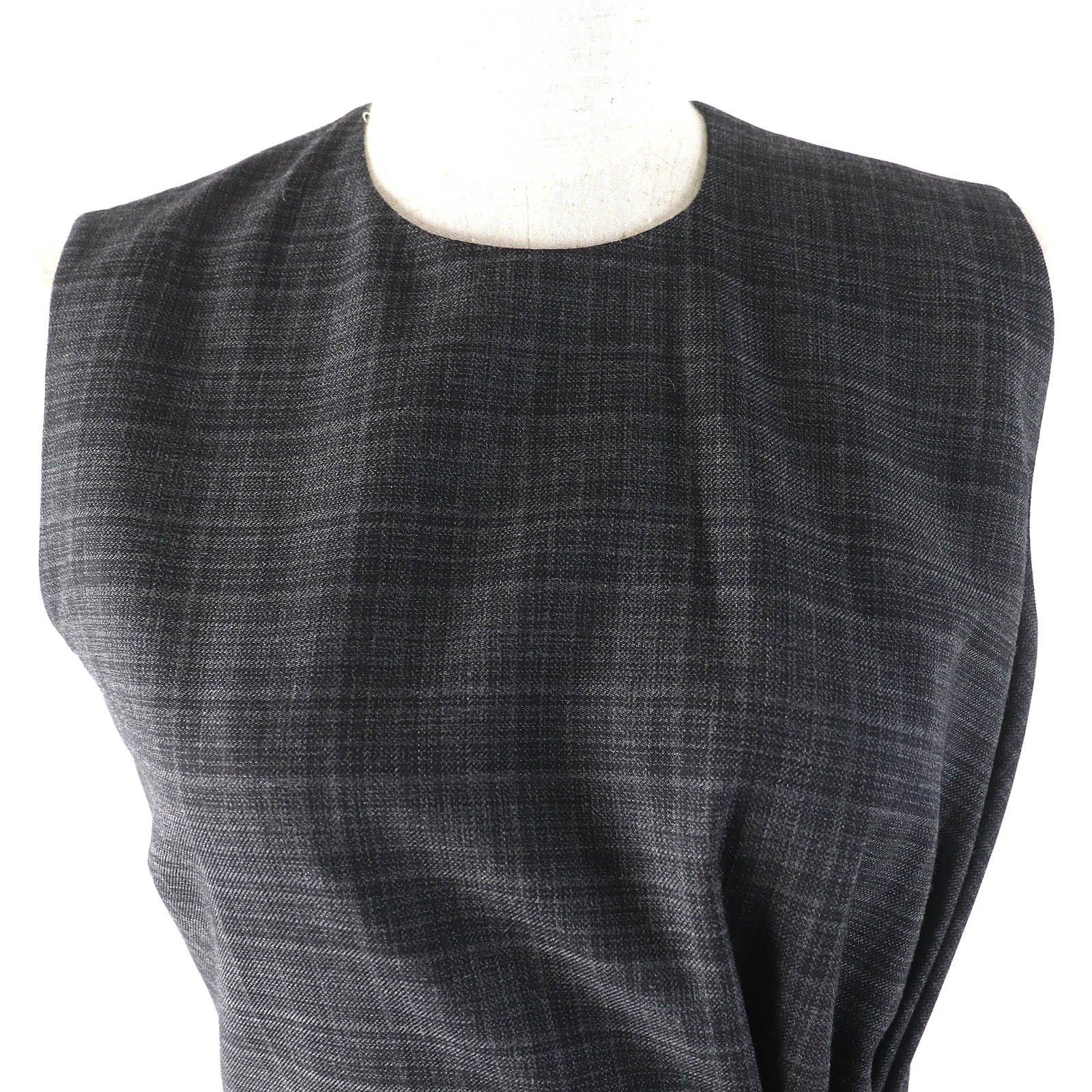 Christian Dior Checked Wool Silk Dress