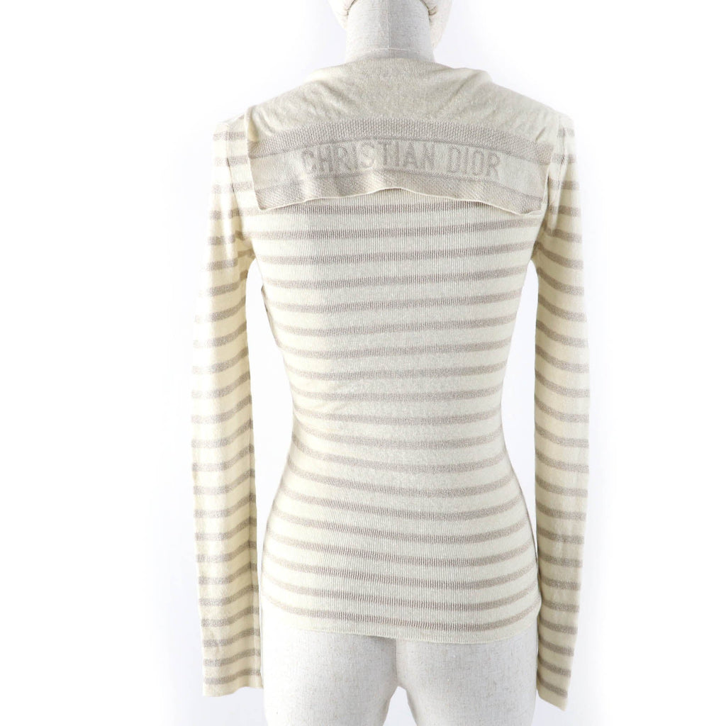 Christian Dior 214S27AM903 Linen Rayon Linen Cashmere Silk Knit