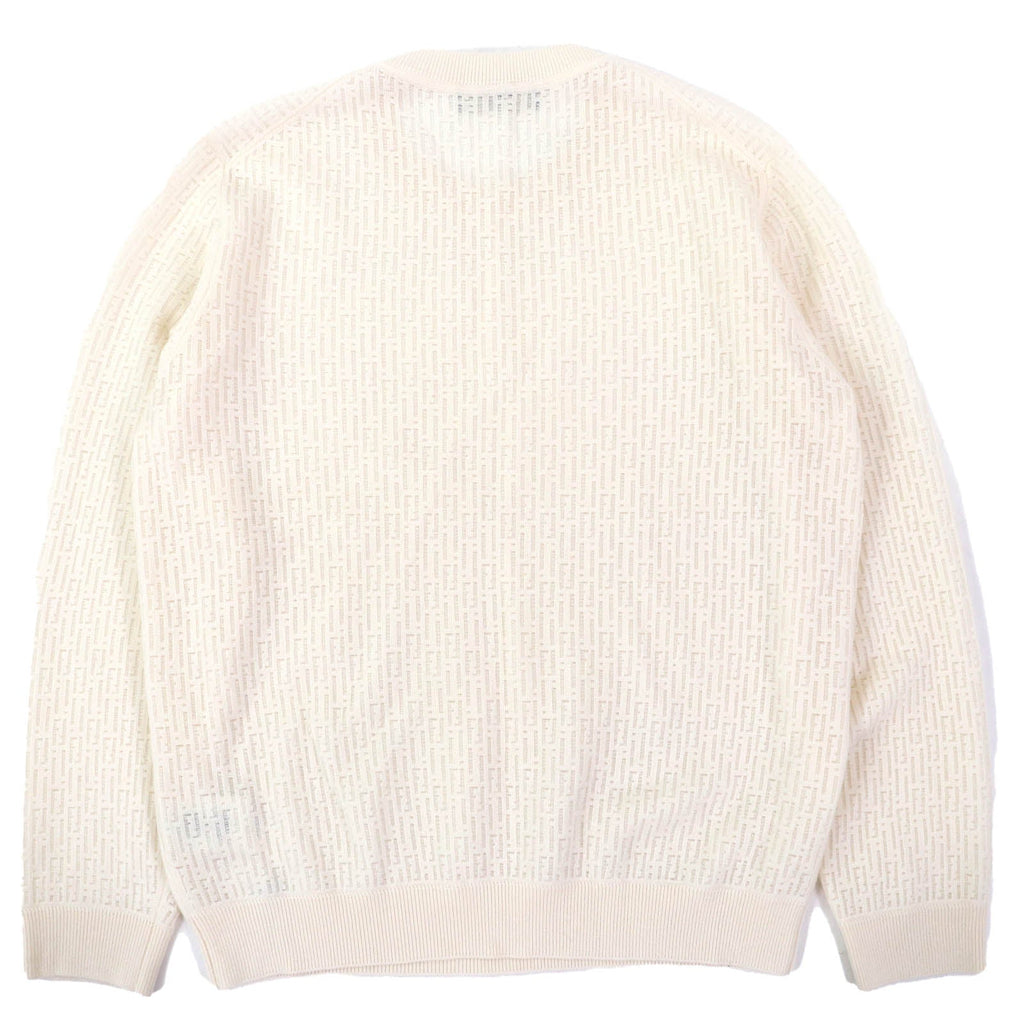 Fendi Zucca openwork wool knit sweater