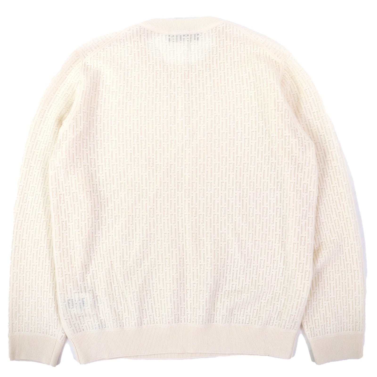 Fendi Zucca openwork wool knit sweater