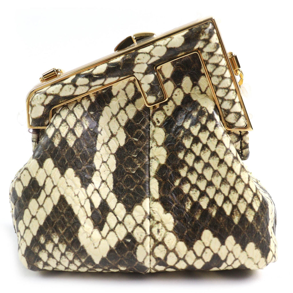 Fendi FENDI FIRST NANO Python chain pouch