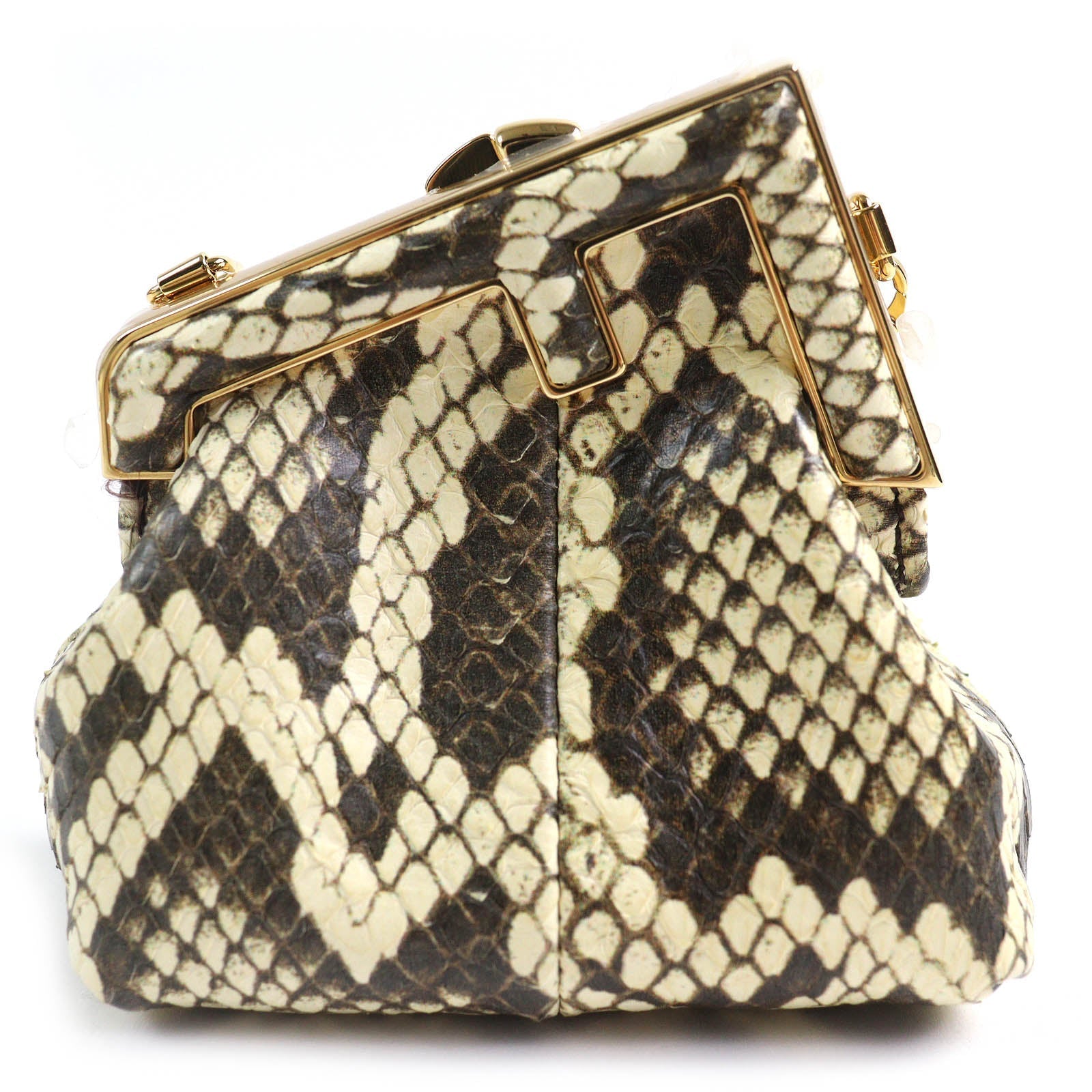 Fendi FENDI FIRST NANO Python chain pouch