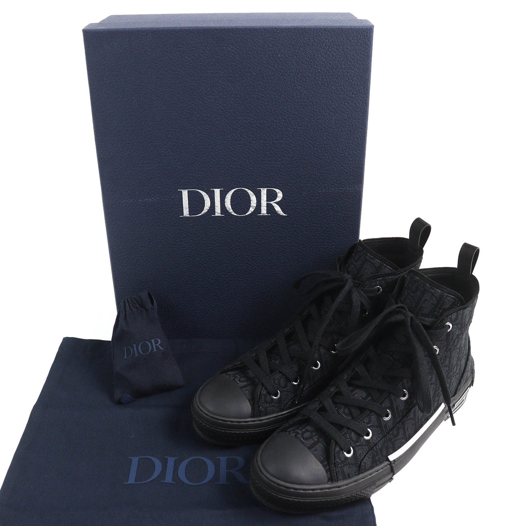 Dior B23 Oblique Logo High Cut Sneakers