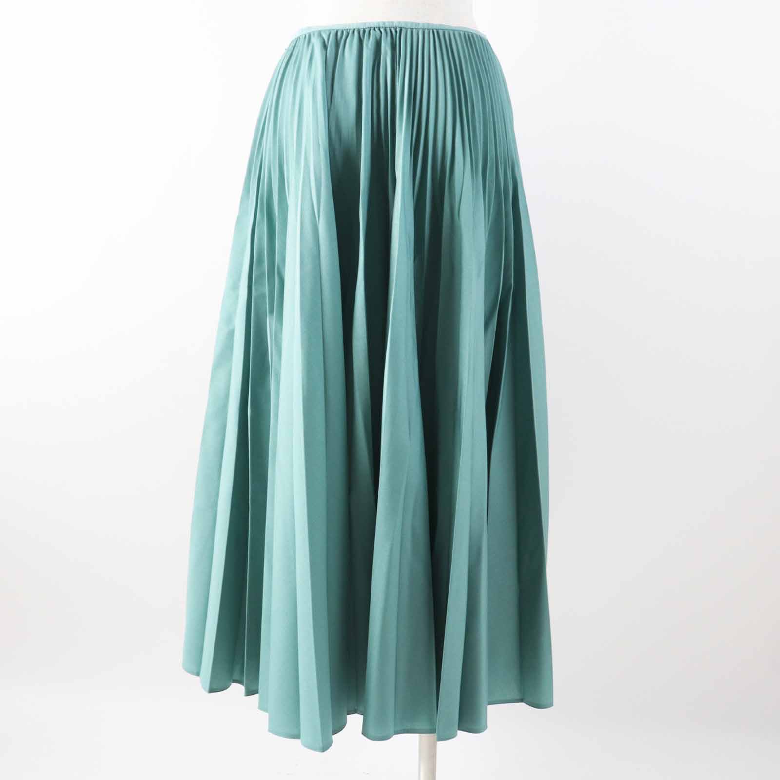 Fendi FQ7073 Mohair Wool Pleated Skirt