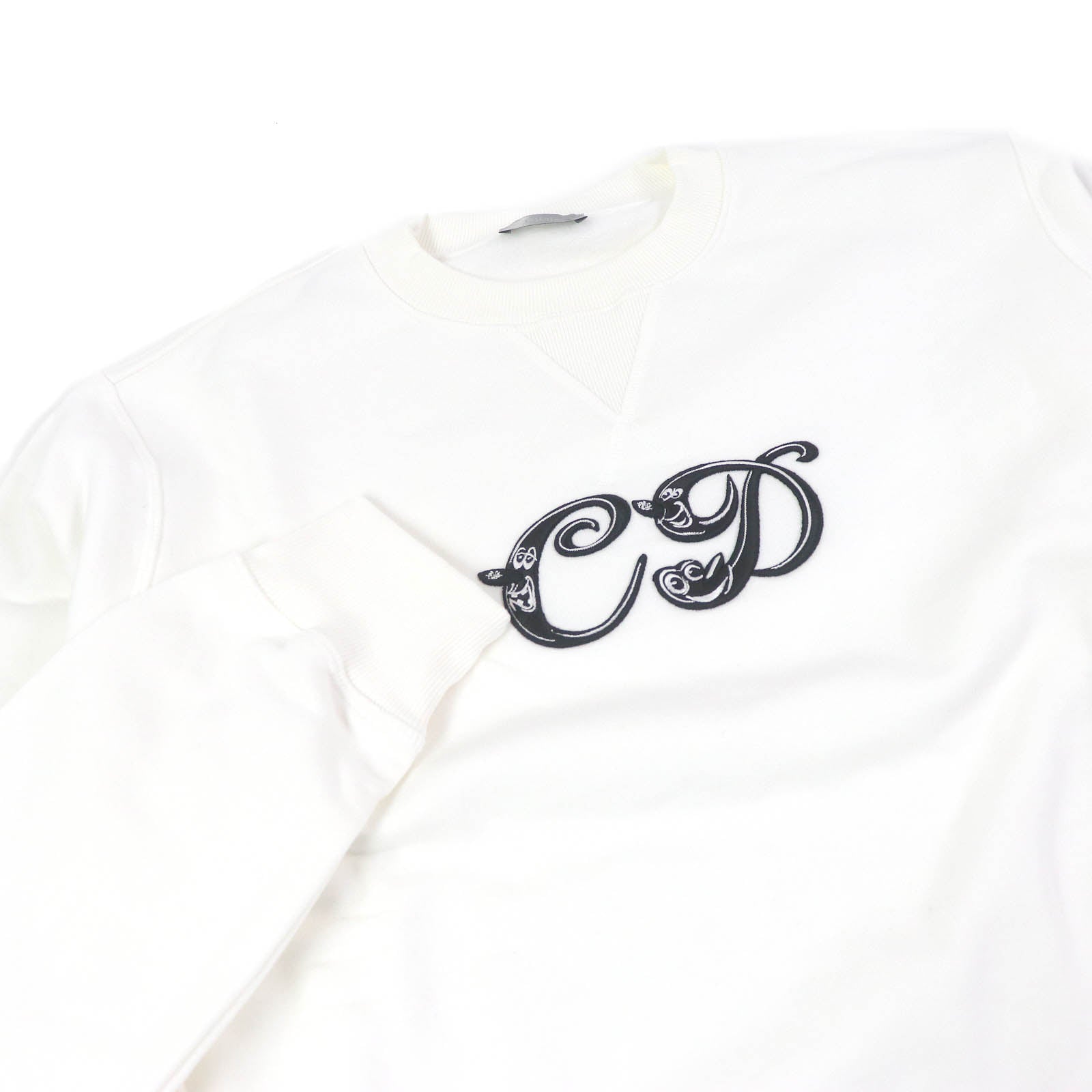 Dior×Kenny Scharf Logo embroidery Cotton Rayon Sweatshirt