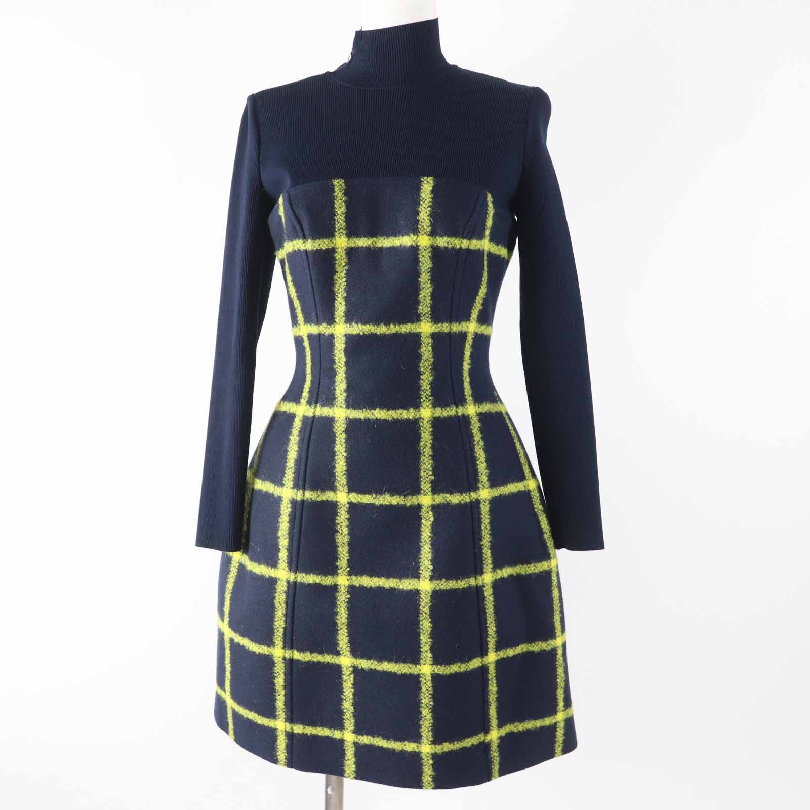 Christian Dior 5A21617A1161 Wool Mohair Dress