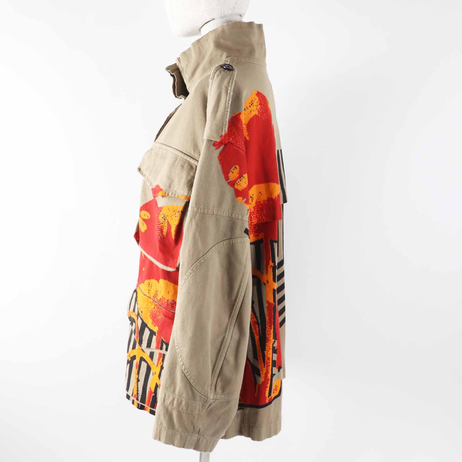 Christian Dior BEE embroidery cotton Polyurethane military jacket