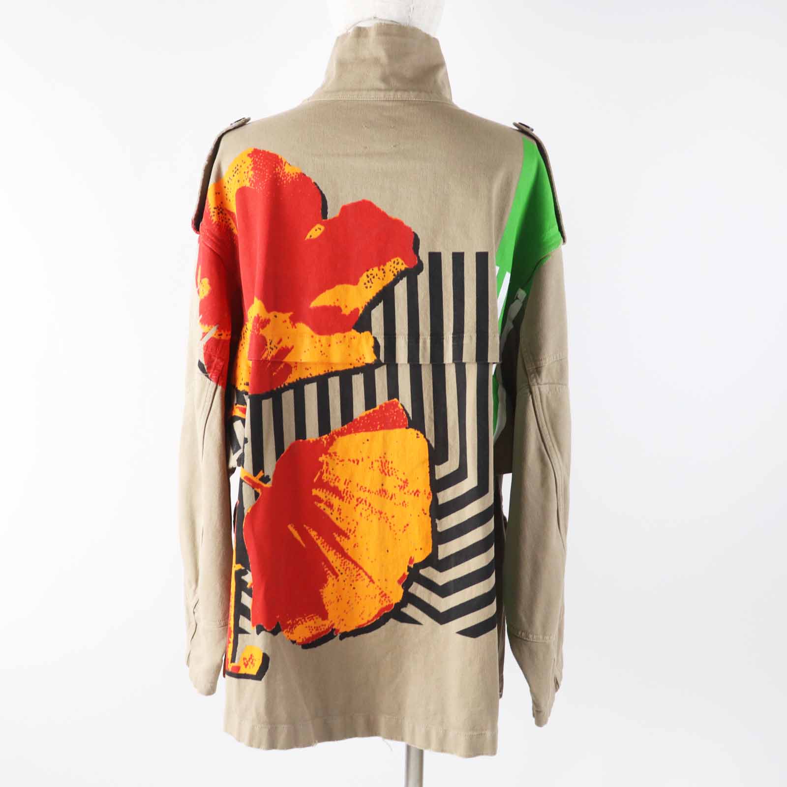 Christian Dior BEE embroidery cotton Polyurethane military jacket