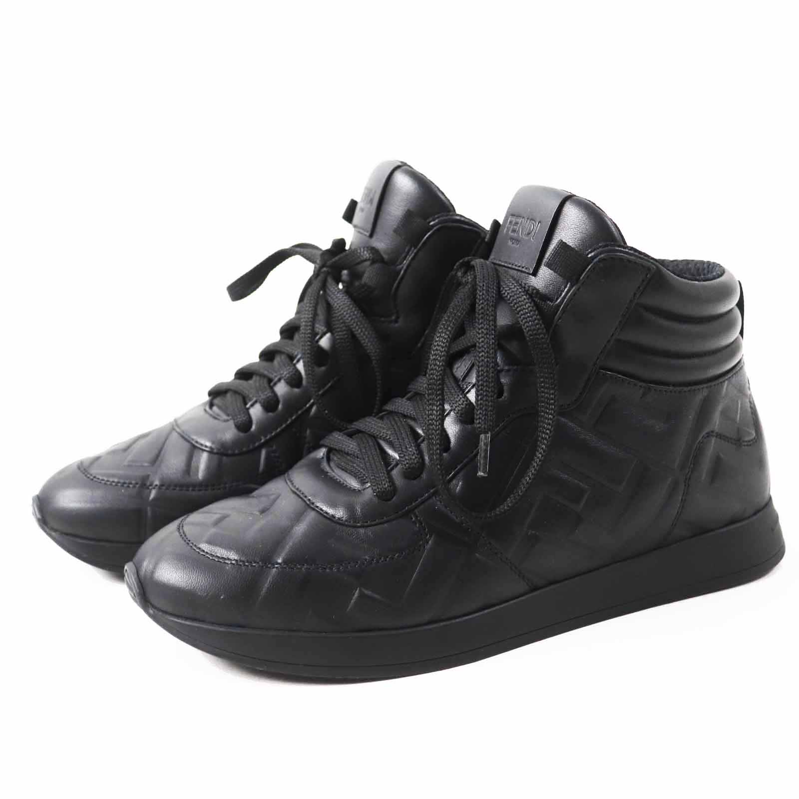 Fendi FF logo leather sneakers