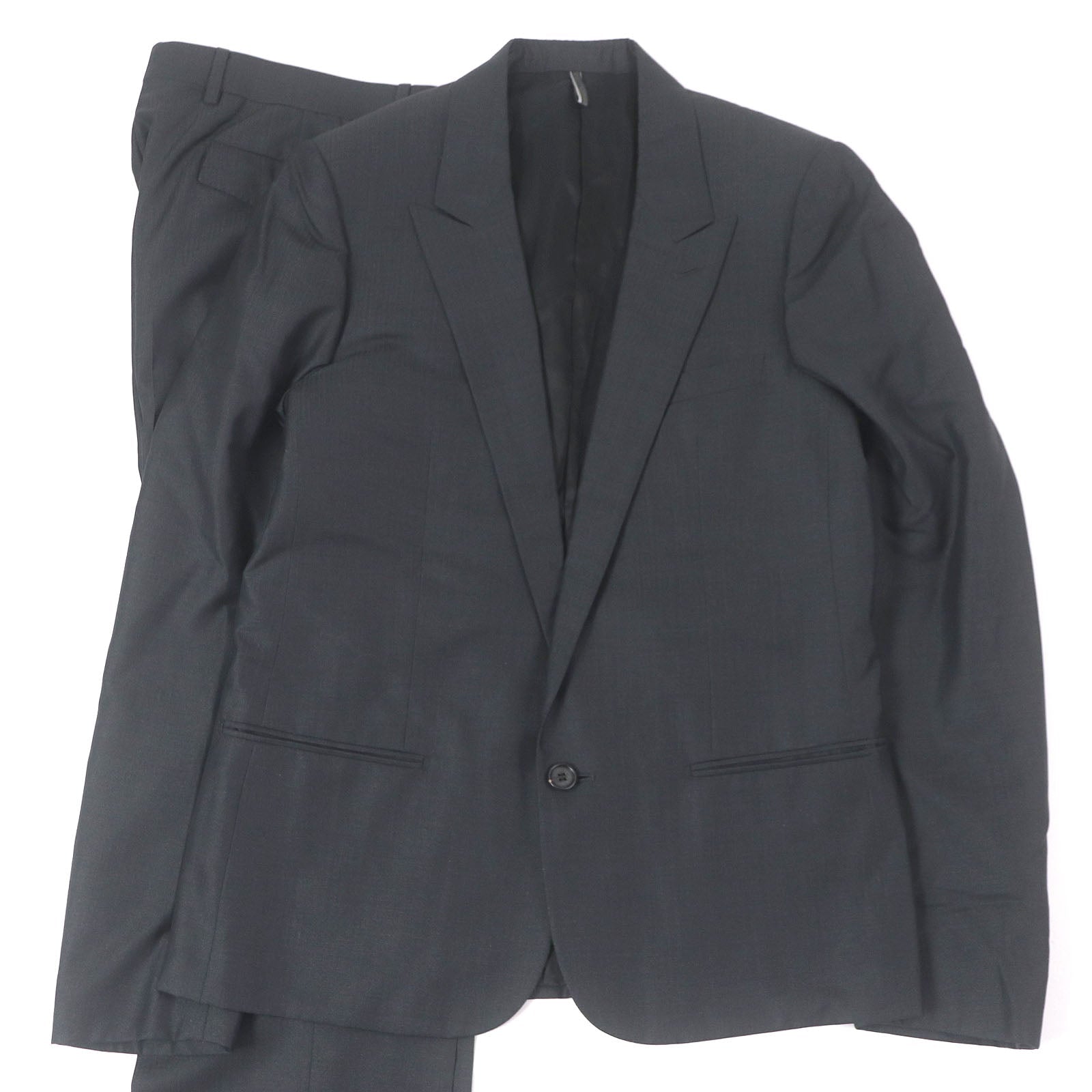 Dior HOMME Eddie's Peak Lapel Single Wool Silk Suit