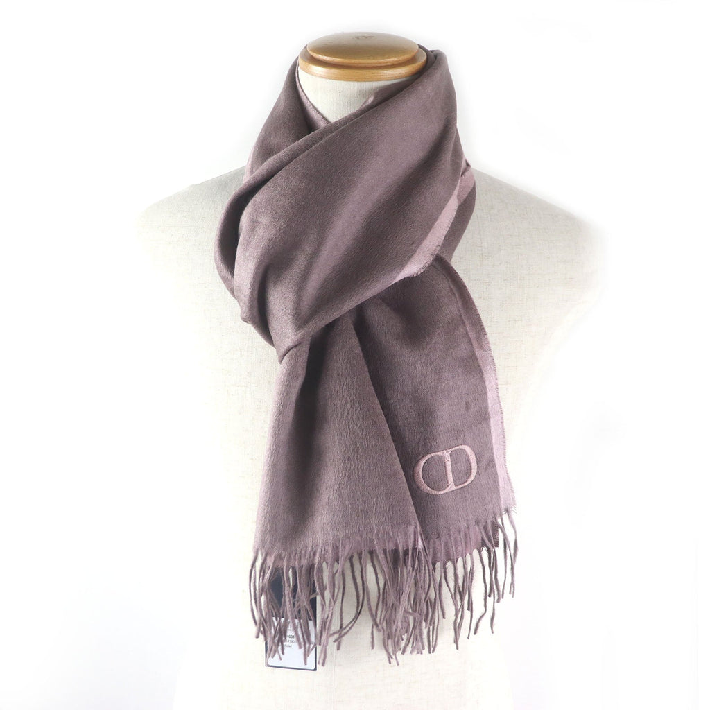 Dior CD logo embroidery Silk Scarf