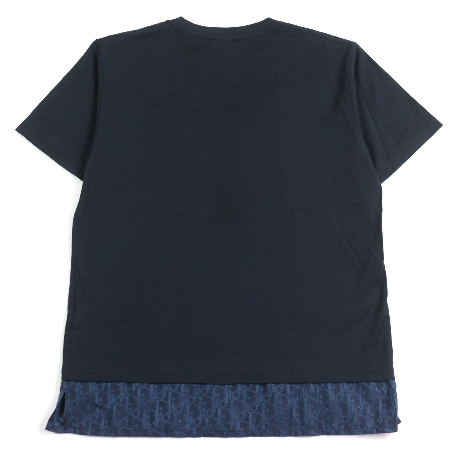 Dior Oblique Layered Over Tee Cotton Silk T-shirt