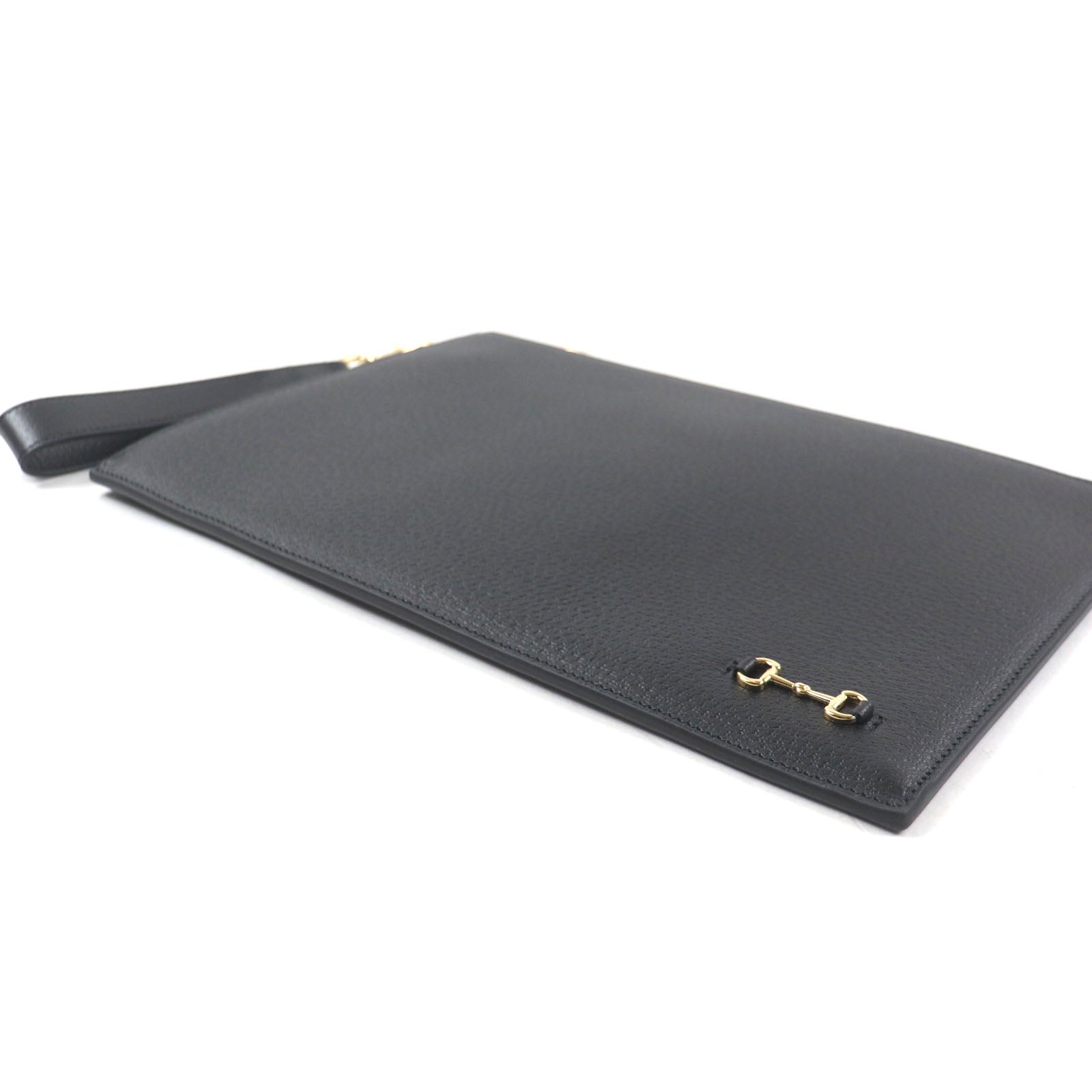 Gucci Horsebit Leather Clutch Bag