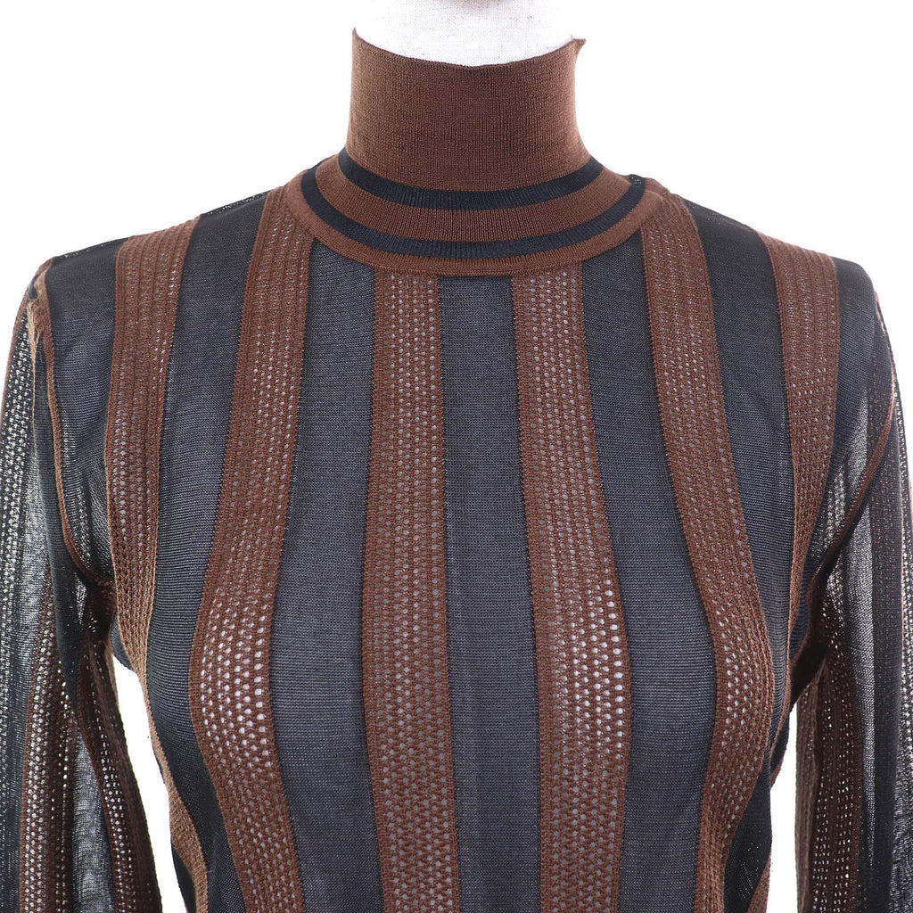 Fendi Silk Mesh Top