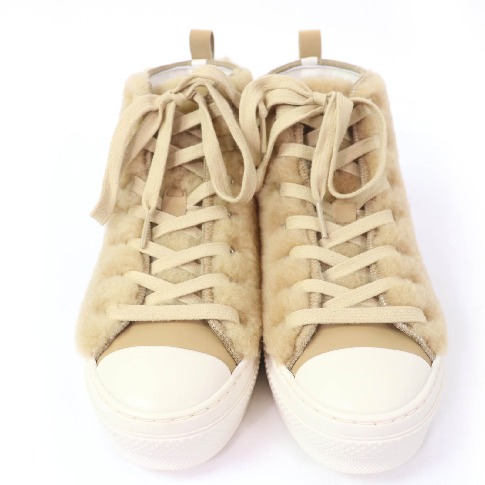 Dior B23 Rabbit motif Shearling High Cut Sneakers