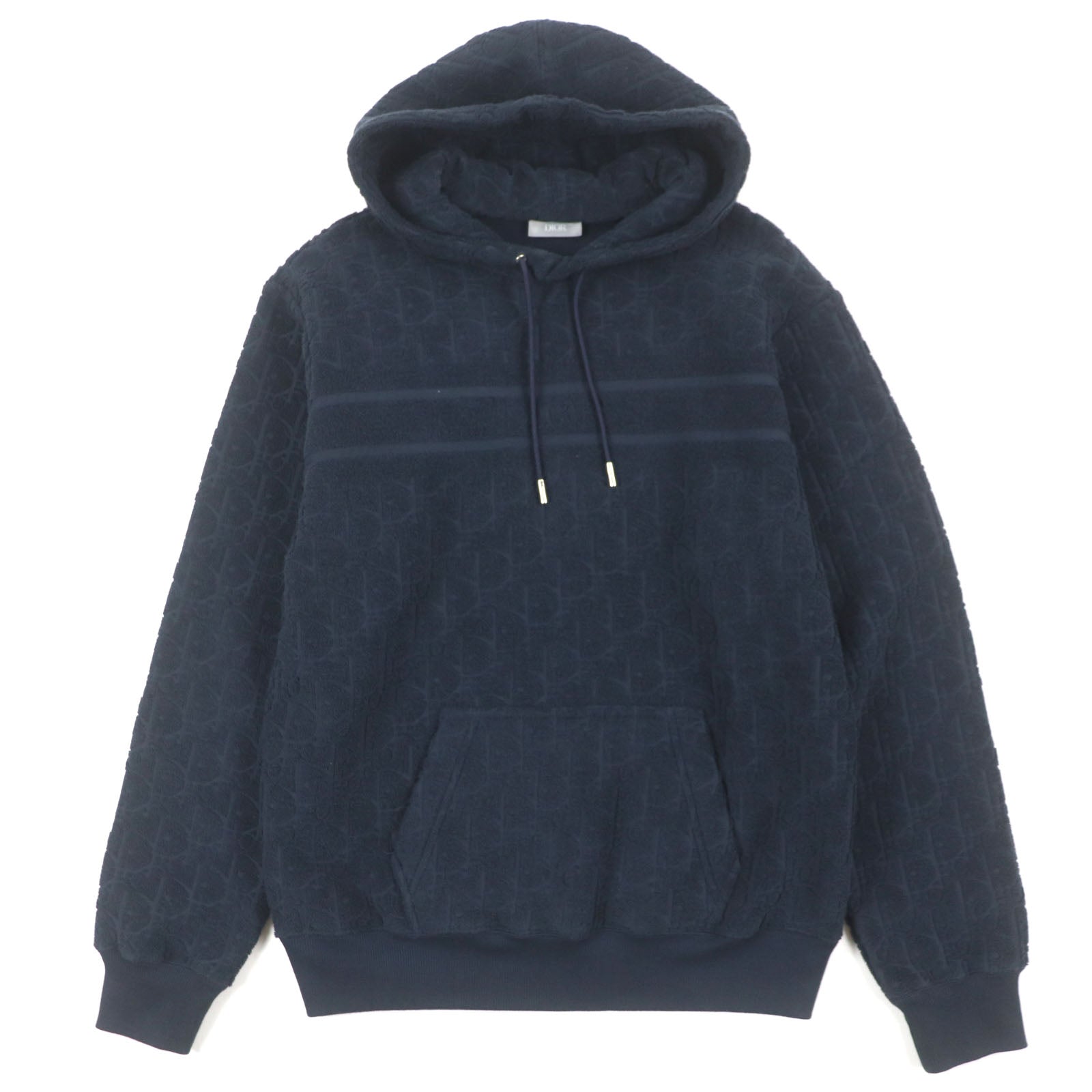 Dior Oblique pile fleece cotton hoodie