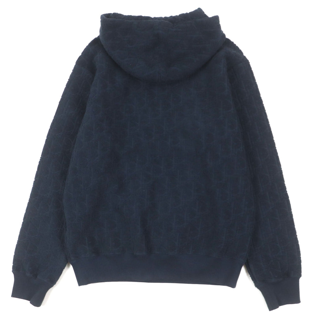 Dior Oblique pile fleece cotton hoodie