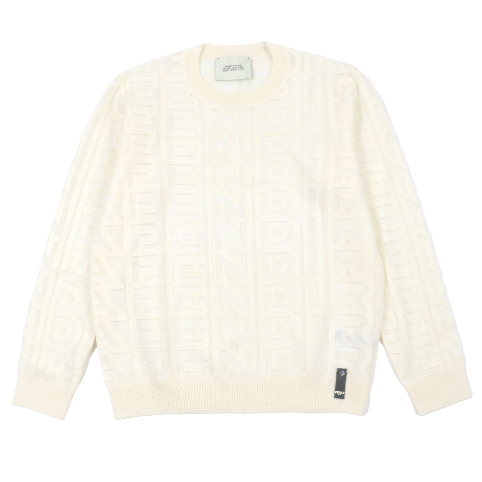 Fendi×Marc Jacobs FZX131 Wool Knit Long Sleeve T-shirt