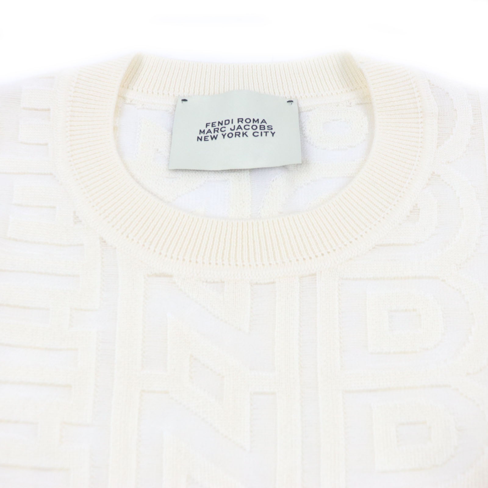 Fendi×Marc Jacobs FZX131 Wool Knit Long Sleeve T-shirt