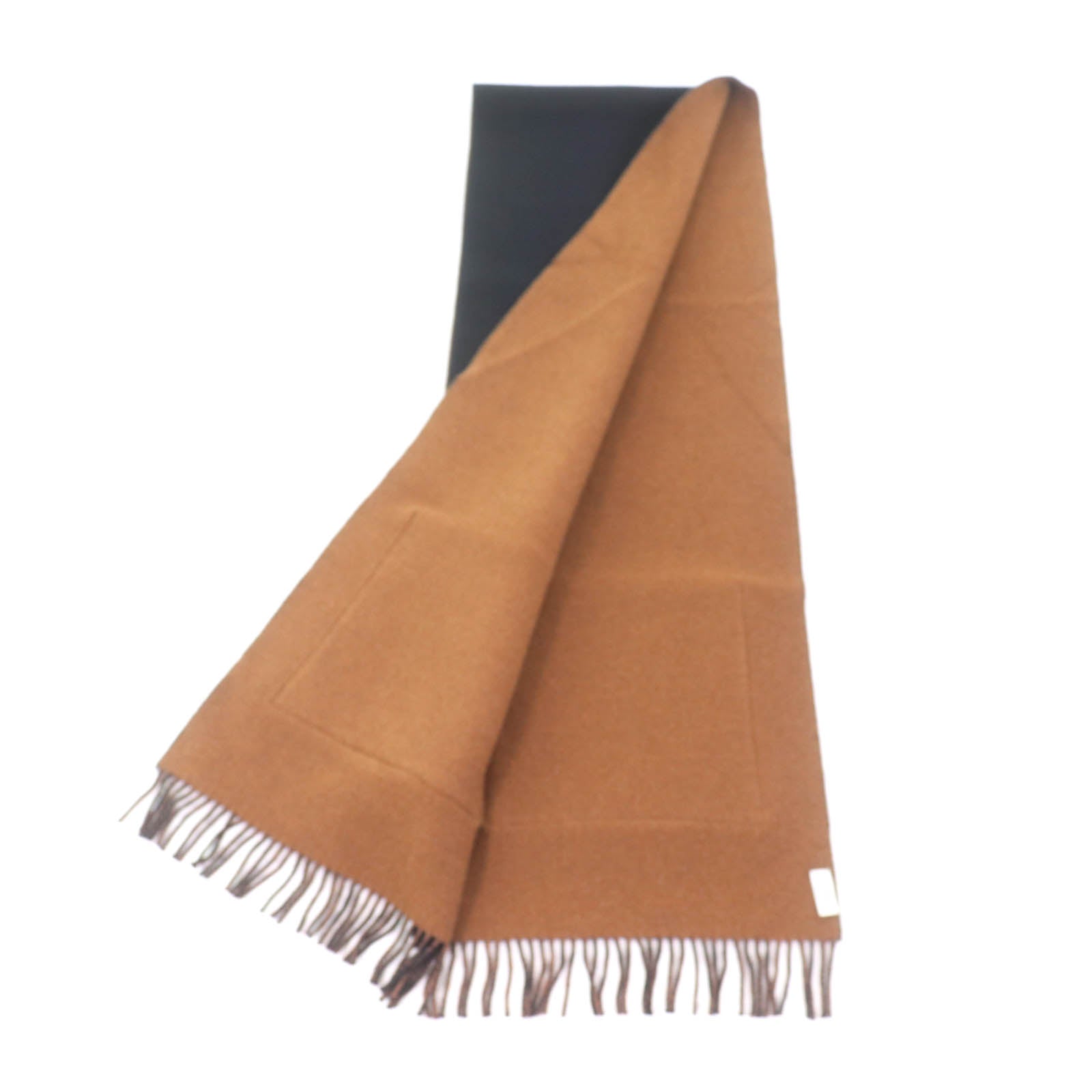Fendi Stall Zucca Pattern Wool Cashmere Scarf
