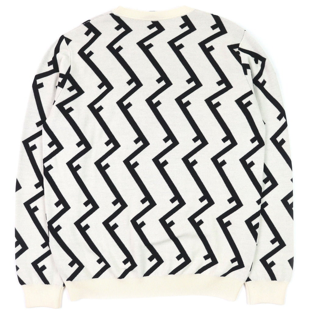 Fendi FF motif knit crew neck sweater