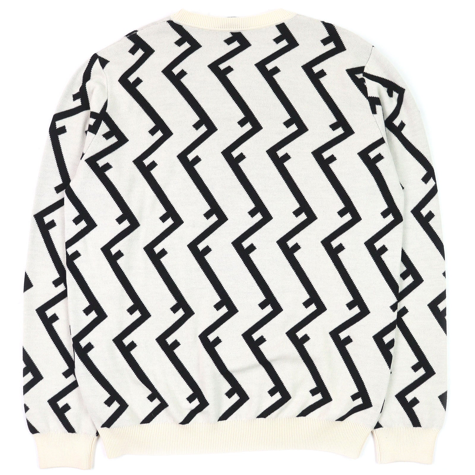 Fendi FF motif knit crew neck sweater