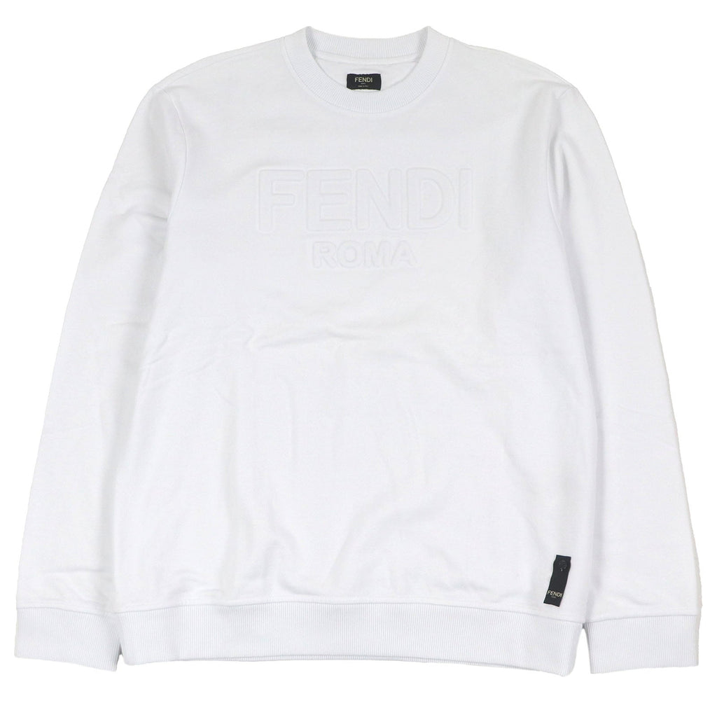 Fendi Logo embossed Cotton Sweatshirt