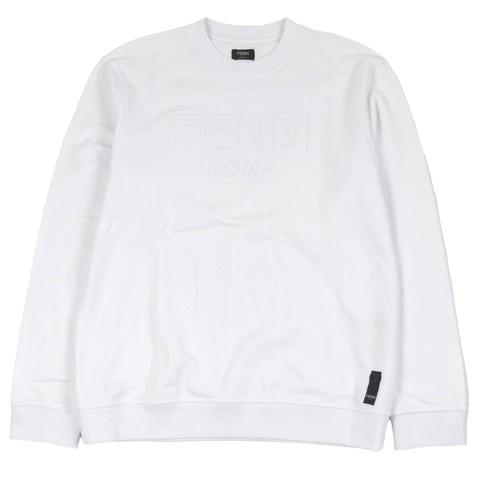 Fendi Logo embossed Cotton Sweatshirt
