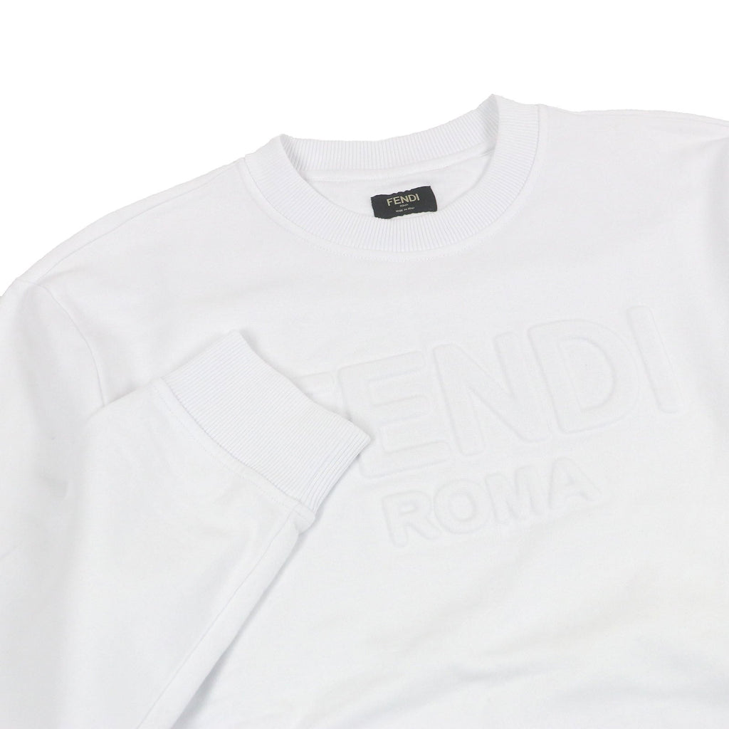 Fendi Logo embossed Cotton Sweatshirt