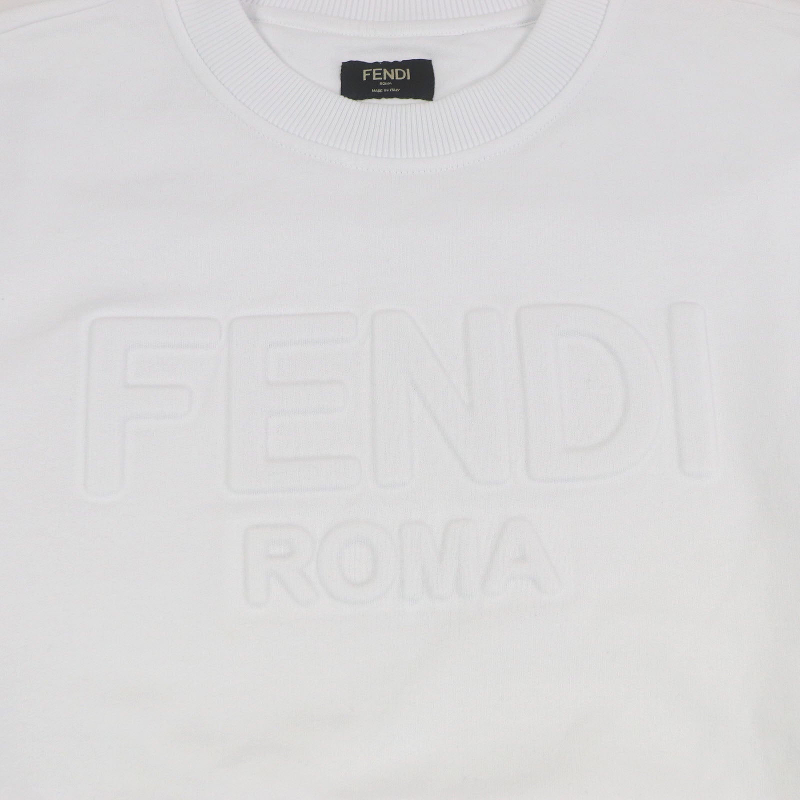 Fendi Logo embossed Cotton Sweatshirt