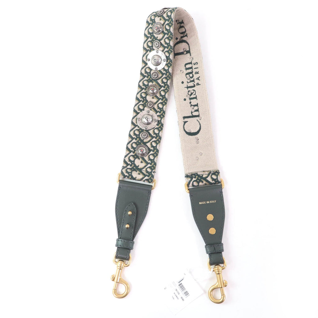 Christian Dior Oblique Embroidered Shoulder Strap