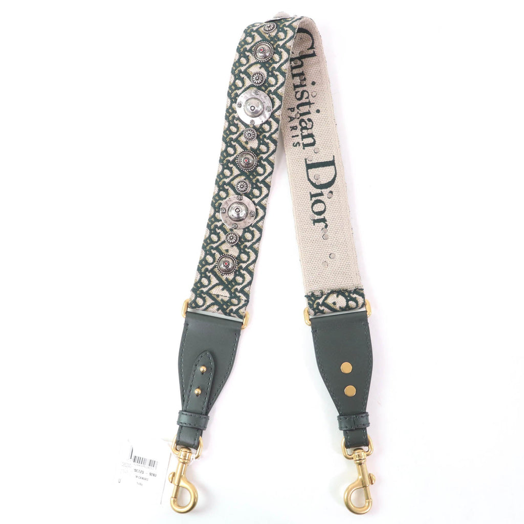 Christian Dior Oblique Embroidered Shoulder Strap