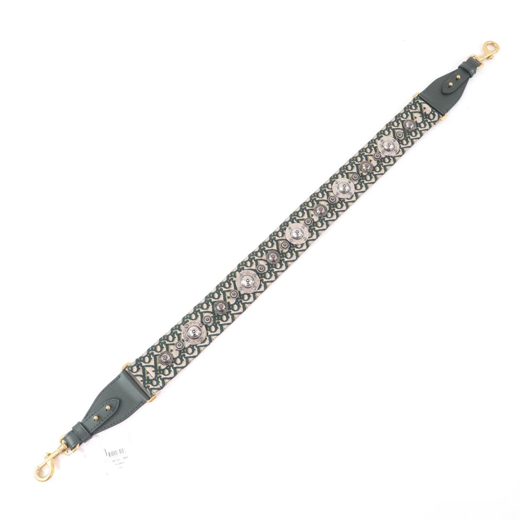 Christian Dior Oblique Embroidered Shoulder Strap