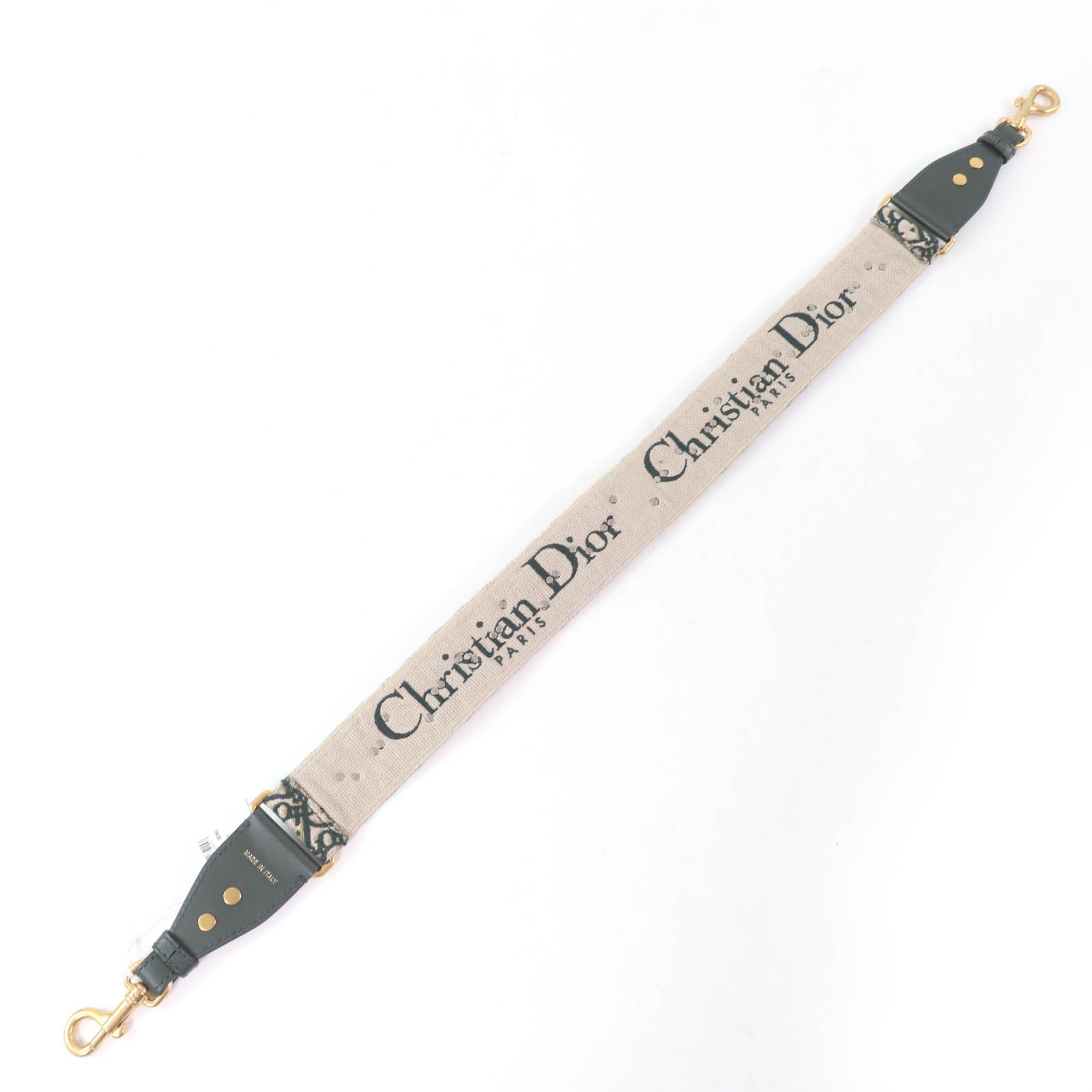 Christian Dior Oblique Embroidered Shoulder Strap