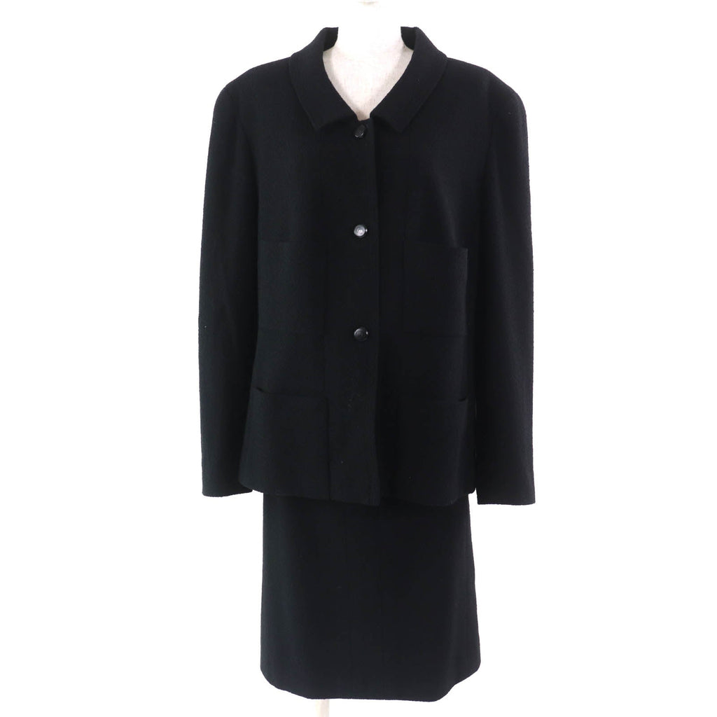 Chanel COCO Mark Button Wool Tweed Set