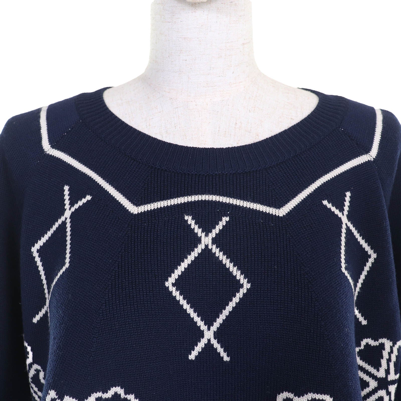 Christian Dior Clover Knit Cropped Top
