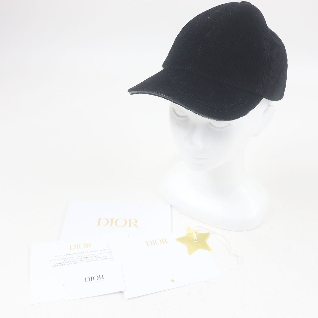 Christian Dior D-Player Corduroy Baseball Cap