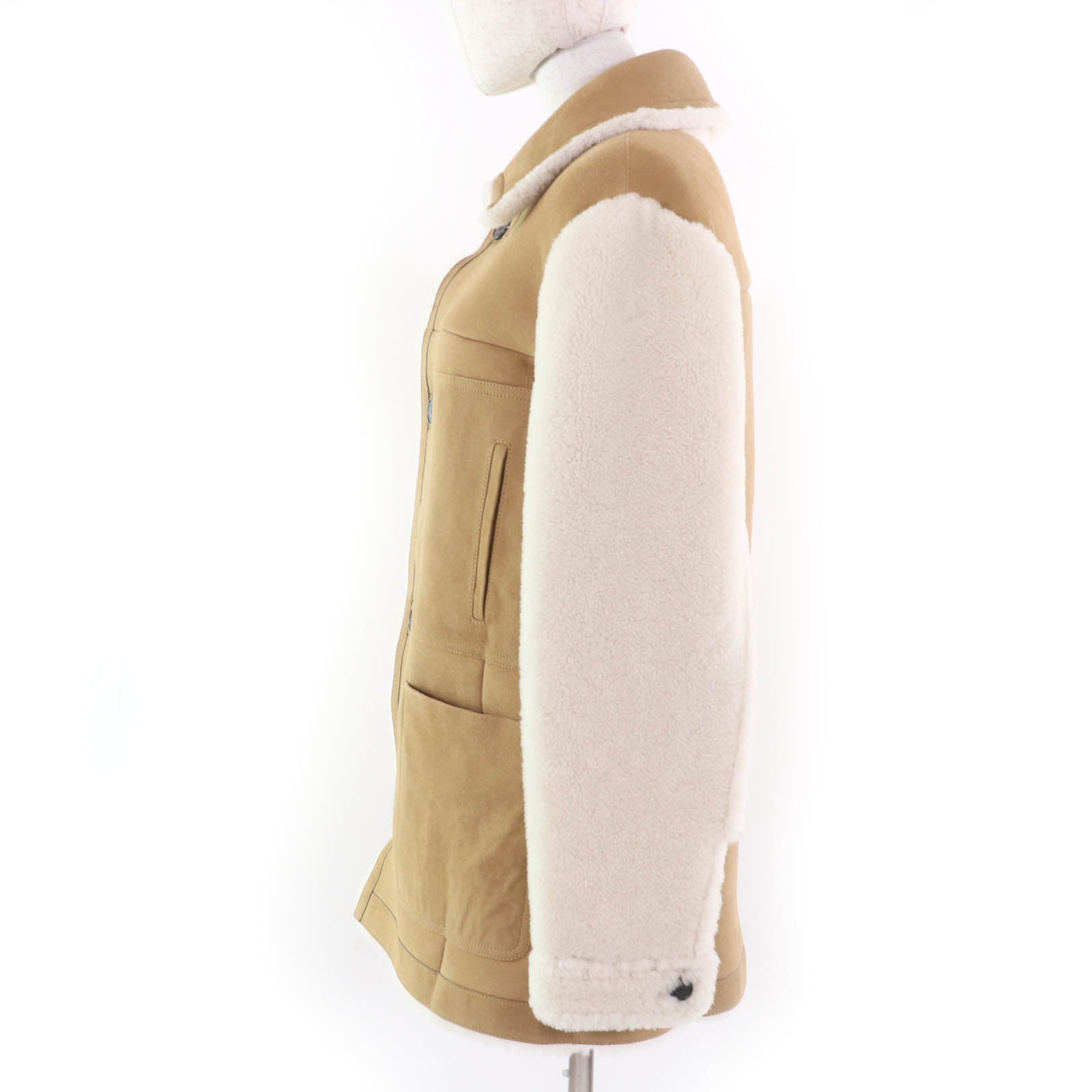 Christian Dior Mouton Bee embroidered Shearling Coat