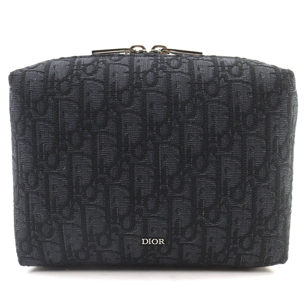 Dior Oblique Canvas Leather Pouch