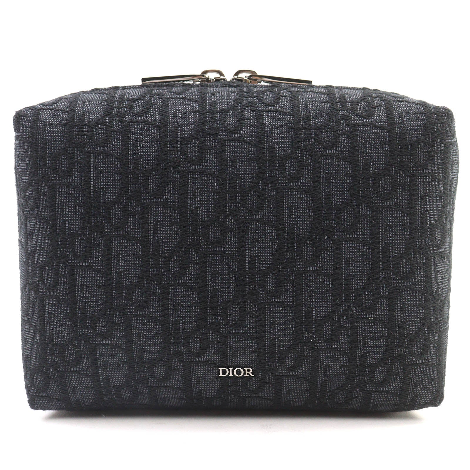 Dior Oblique Canvas Leather Pouch
