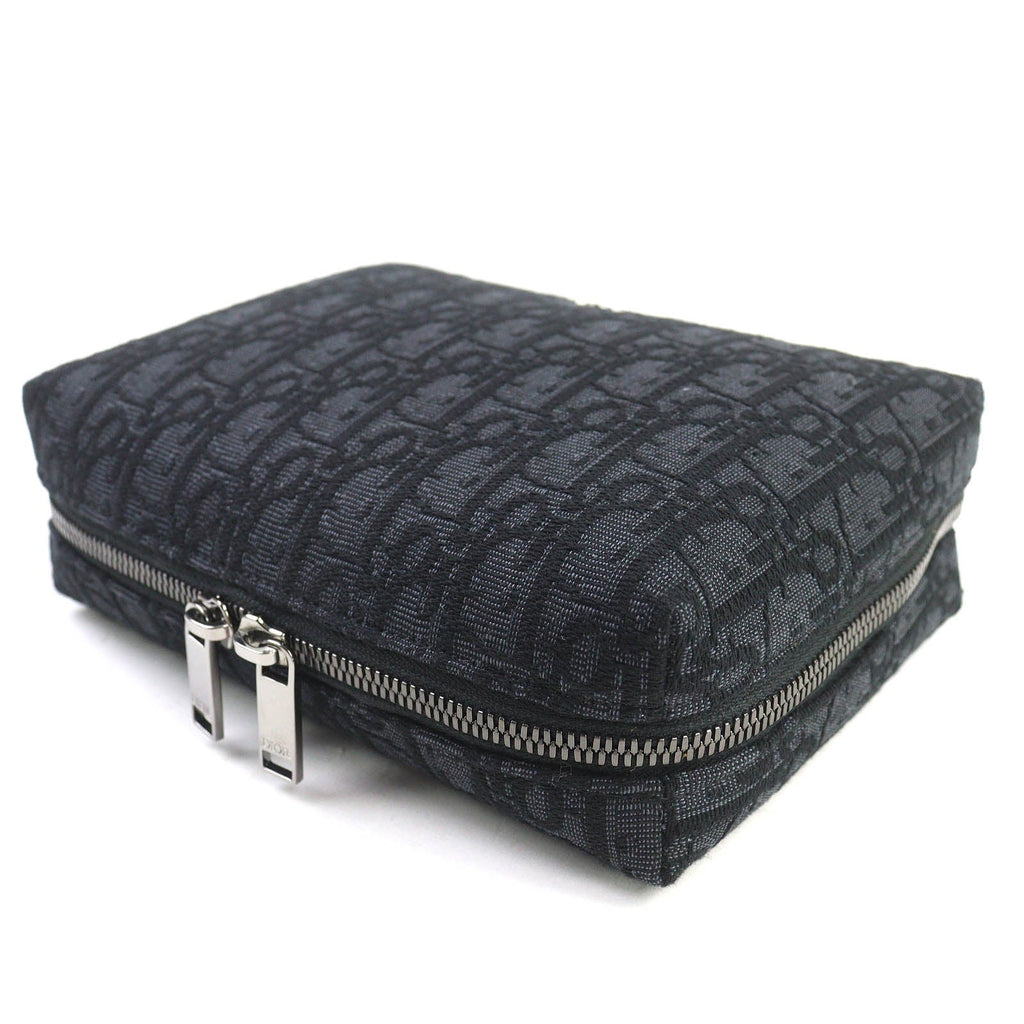 Dior Oblique Canvas Leather Pouch