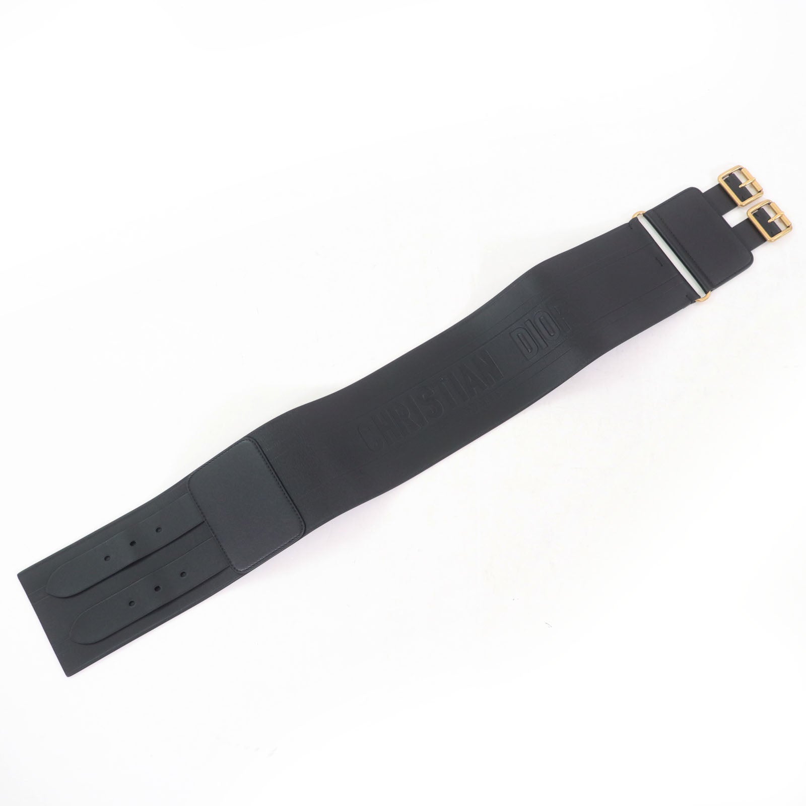 Christian Dior D-WAIST Maxi Double Belt Leather Belt