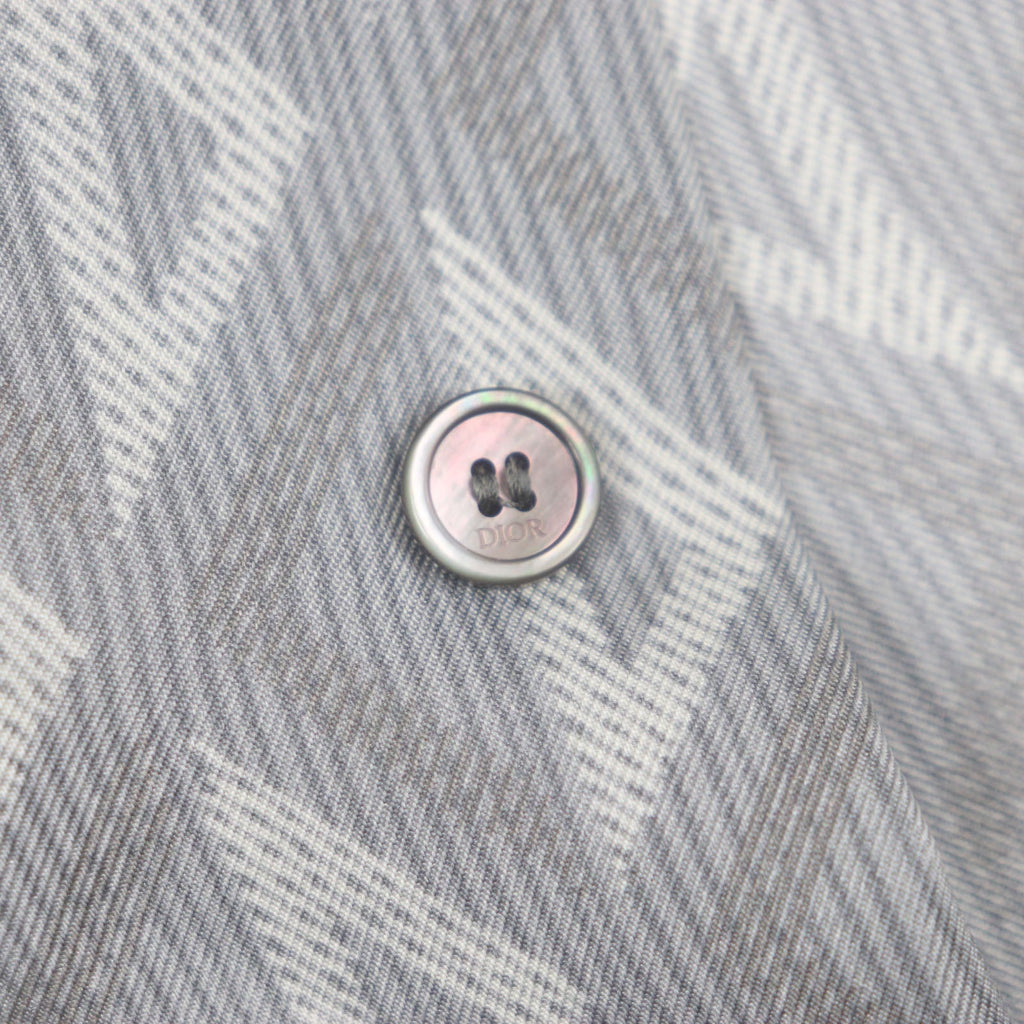 Dior CD Diamond Twill Silk Short Sleeve Shirt
