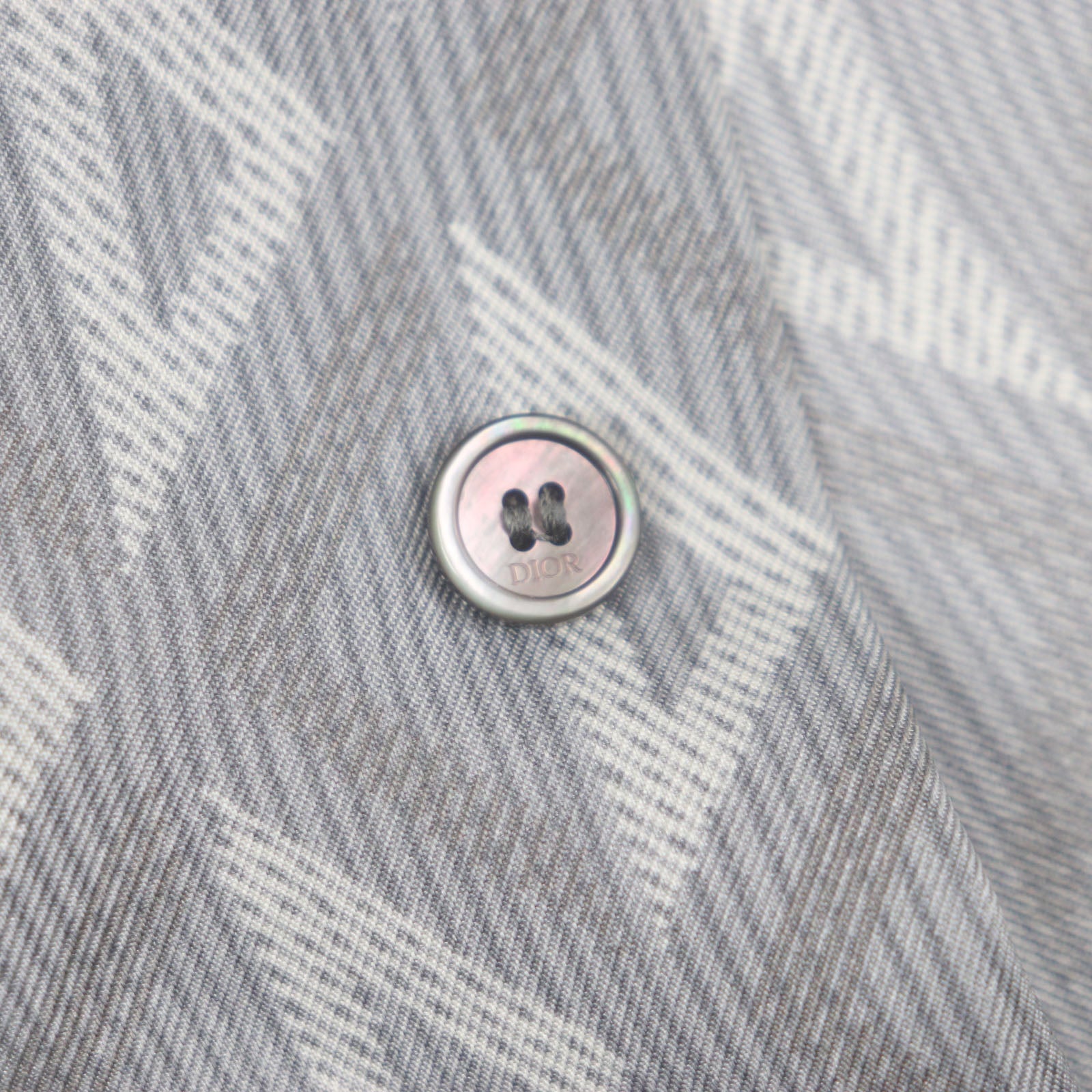 Dior CD Diamond Twill Silk Short Sleeve Shirt