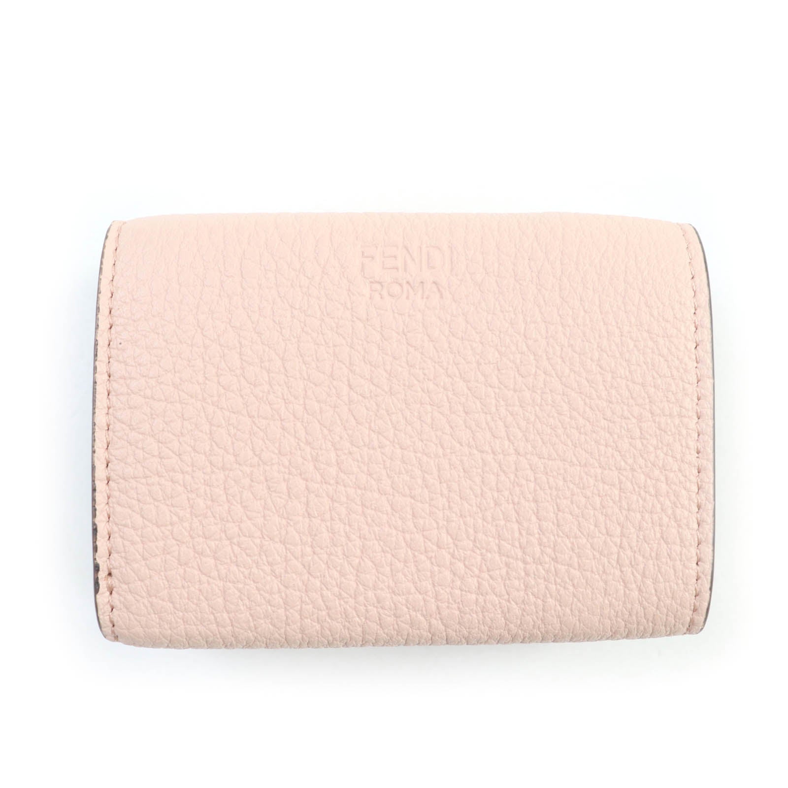 Fendi Peekaboo Tri-fold Leather Wallet