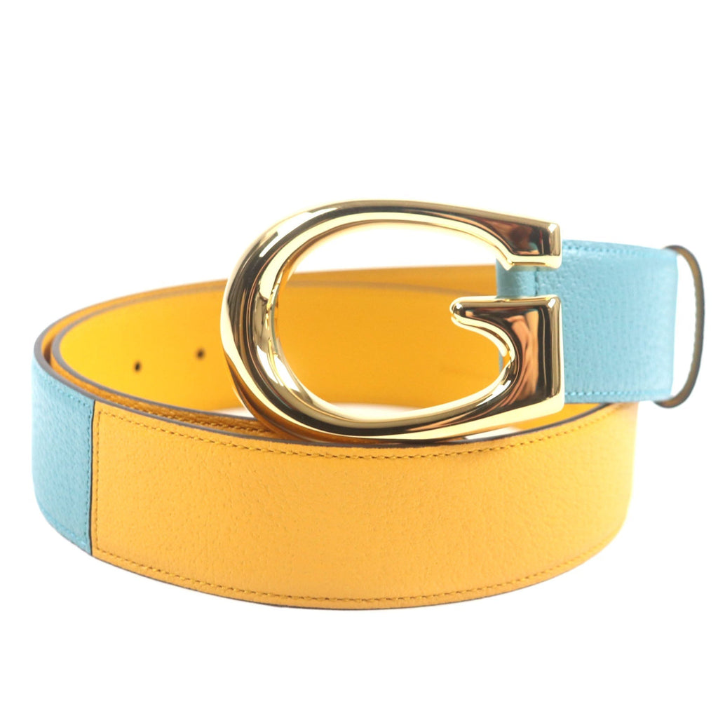 Gucci G logo Leather Belt