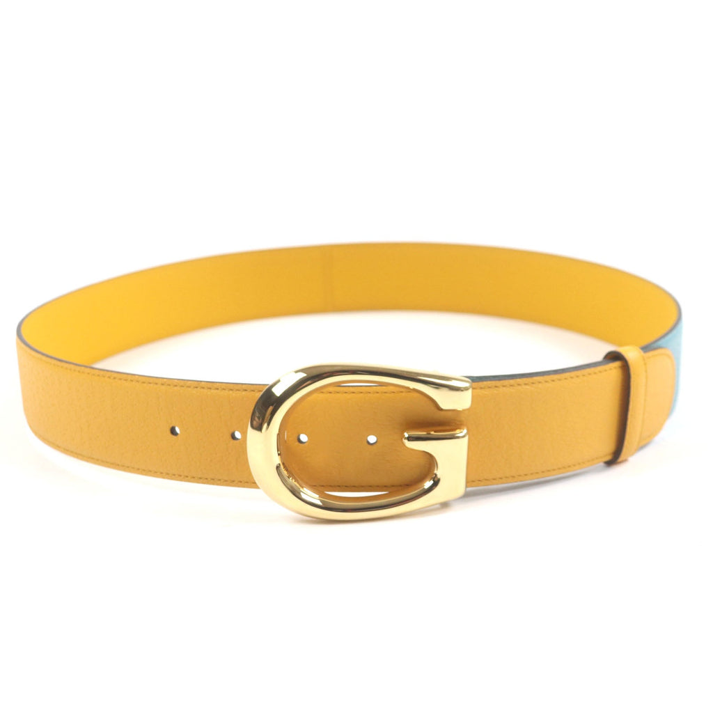 Gucci G logo Leather Belt